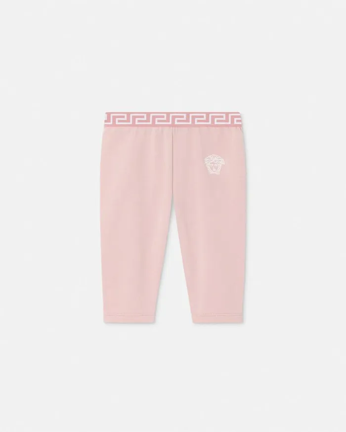 Versace Clothing Greca Baby Leggings Light Pink 8211 Children