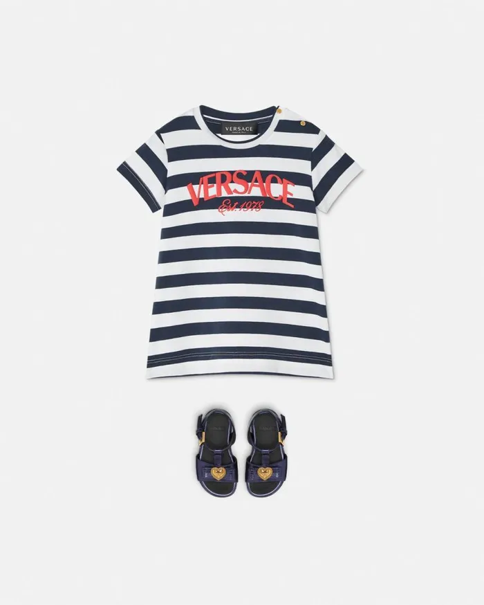 Versace Clothing Nautical Stripe Baby TShirt Dress Bluewhite 8211 Children Versace Clothing Nautical Stripe Baby TShirt Dress Bluewhite 8211 Children