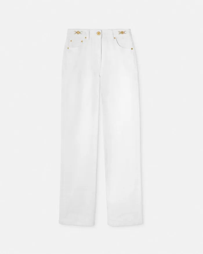 Versace Denim Medusa 03995 RegularFit Jeans White 8211 Women