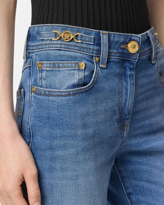 Versace Denim Medusa 03995 Skinny Jeans Blue 8211 Women Versace Denim Medusa 03995 Skinny Jeans Blue 8211 Women
