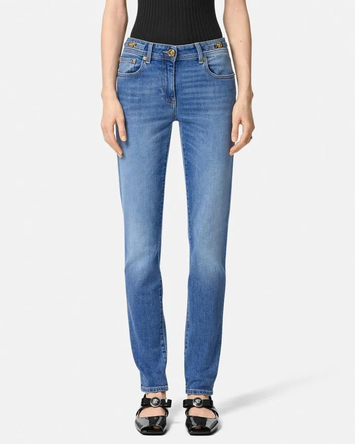 Versace Denim Medusa 03995 Skinny Jeans Blue 8211 Women Versace Denim Medusa 03995 Skinny Jeans Blue 8211 Women
