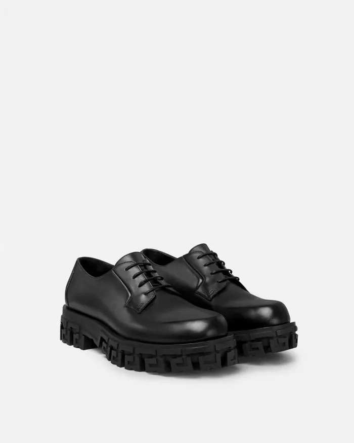 Versace Derby Shoes Greca Portico Derby Shoes Black 8211 Men Versace Derby Shoes Greca Portico Derby Shoes Black 8211 Men