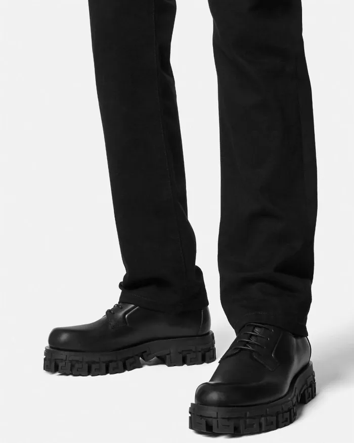 Versace Derby Shoes Greca Portico Derby Shoes Black 8211 Men Versace Derby Shoes Greca Portico Derby Shoes Black 8211 Men