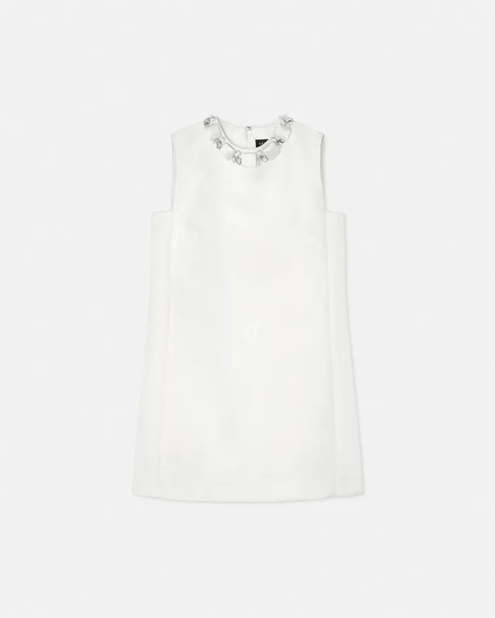 Versace Dresses Crystal Duchesse Mini Dress White 8211 Women