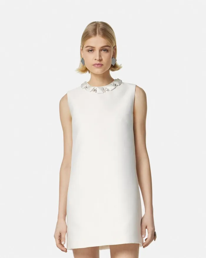 Versace Dresses Crystal Duchesse Mini Dress White 8211 Women Versace Dresses Crystal Duchesse Mini Dress White 8211 Women