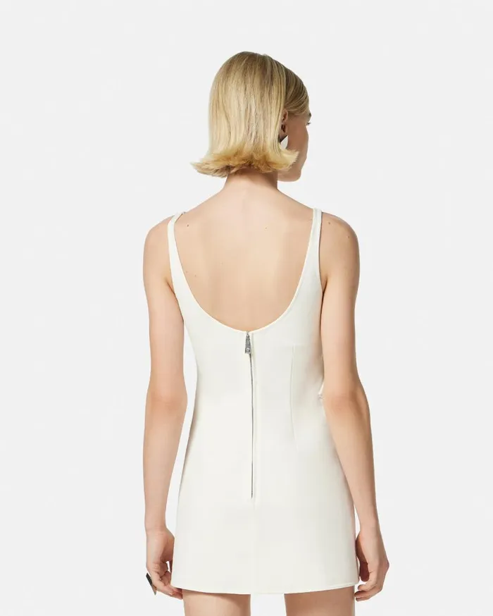 Versace Dresses WoolBlend Shift Mini Dress White 8211 Women Versace Dresses WoolBlend Shift Mini Dress White 8211 Women