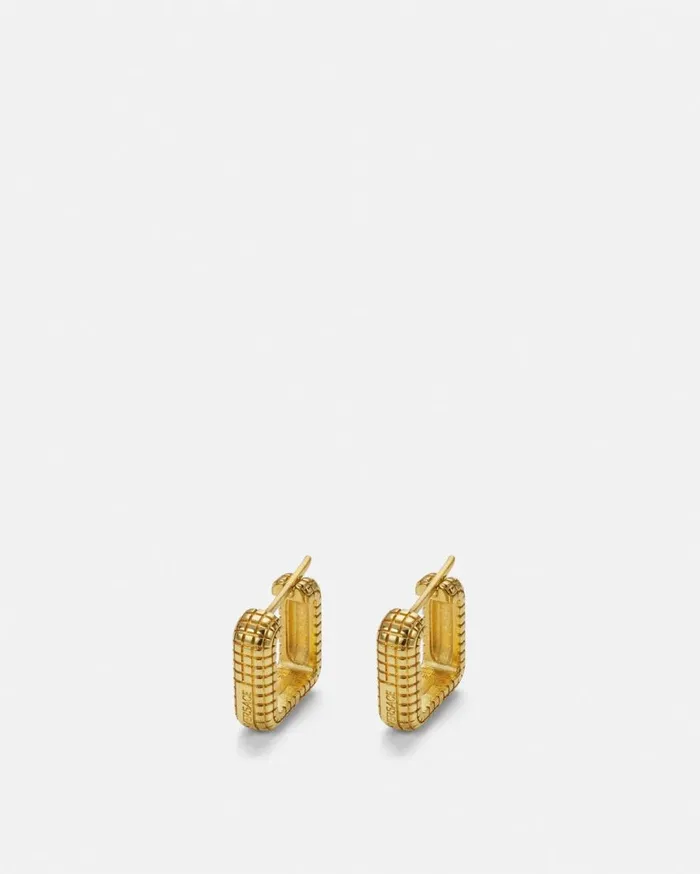 Versace Earrings Dylos Hoop Earrings Light Gold 8211 MenWomen