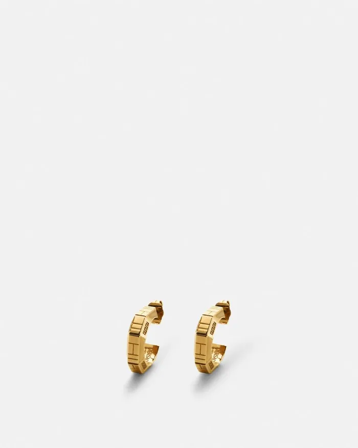 Versace Earrings Greca Quilting Earring Light Gold 8211 WomenMen