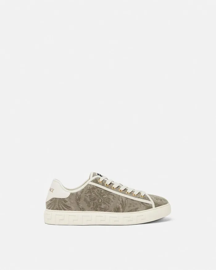 Versace Greca Barocco Greca Sneakers Beige 8211 Men