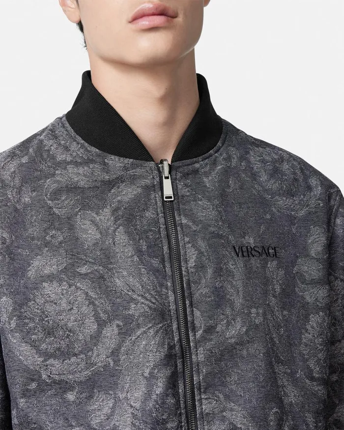 Versace Jackets and Coats Barocco Reversible Bomber Jacket Gray 8211 Men Versace Jackets and Coats Barocco Reversible Bomber Jacket Gray 8211 Men