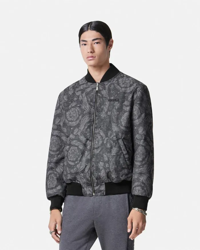 Versace Jackets and Coats Barocco Reversible Bomber Jacket Gray 8211 Men Versace Jackets and Coats Barocco Reversible Bomber Jacket Gray 8211 Men