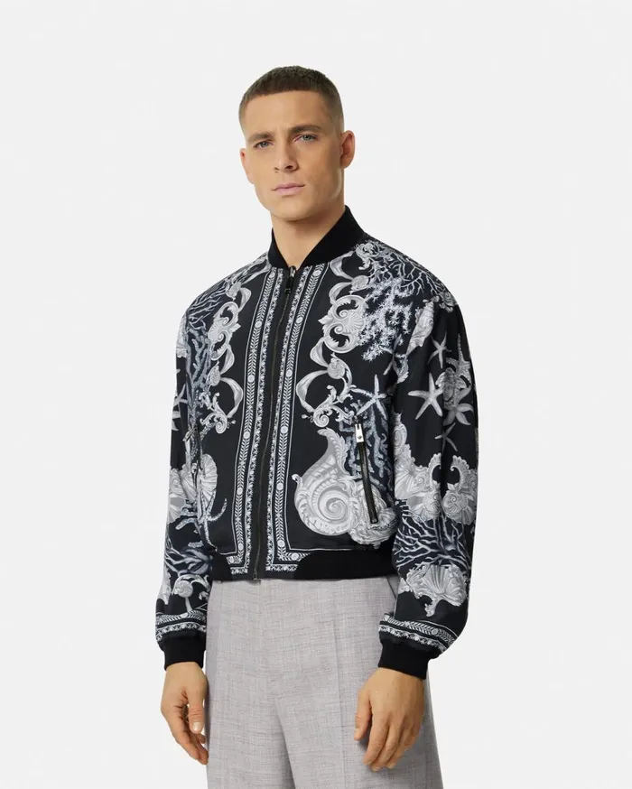 Versace Jackets and Coats Barocco Sea Reversible Jacket Blackprint 8211 Men Versace Jackets and Coats Barocco Sea Reversible Jacket Blackprint 8211 Men