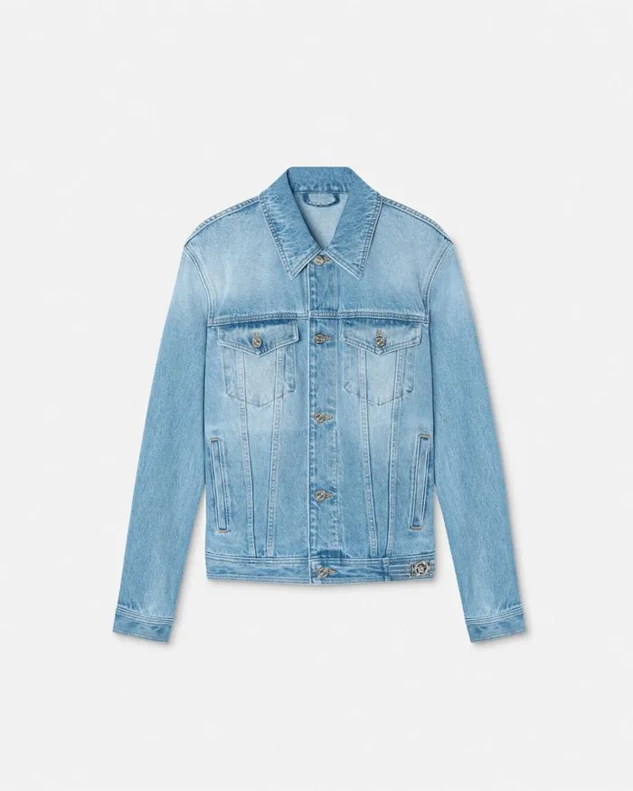 Versace Jackets and Coats Blouson Denim Jacket Blue 8211 Men