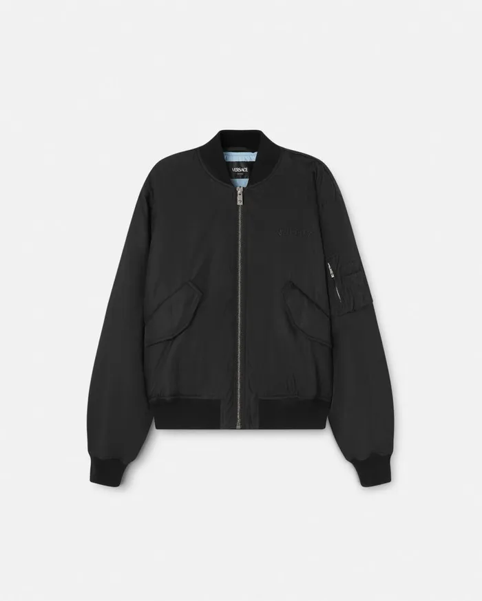 Versace Jackets and Coats Logo Bomber Jacket Black 8211 Men