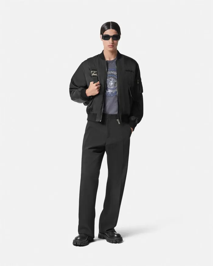 Versace Jackets and Coats Logo Bomber Jacket Black 8211 Men Versace Jackets and Coats Logo Bomber Jacket Black 8211 Men