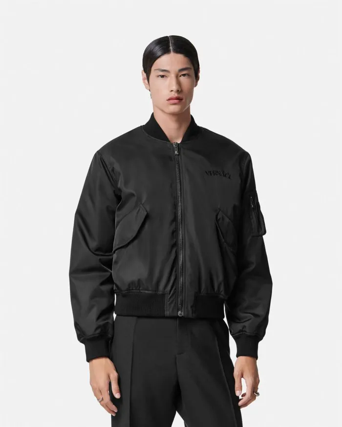 Versace Jackets and Coats Logo Bomber Jacket Black 8211 Men Versace Jackets and Coats Logo Bomber Jacket Black 8211 Men