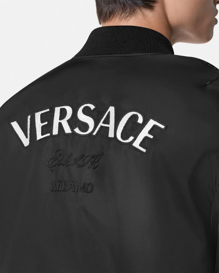 Versace Jackets and Coats Logo Bomber Jacket Black 8211 Men Versace Jackets and Coats Logo Bomber Jacket Black 8211 Men