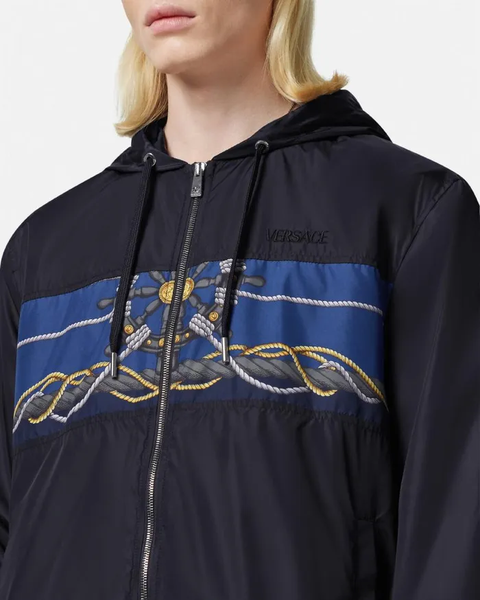 Versace Jackets and Coats Versace Nautical Windbreaker Jacket Blueprint 8211 Men Versace Jackets and Coats Versace Nautical Windbreaker Jacket Blueprint 8211 Men