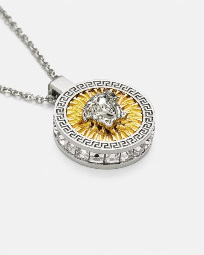 Versace Necklaces Crystal Icon Necklace Gold 8211 WomenMen Versace Necklaces Crystal Icon Necklace Gold 8211 WomenMen