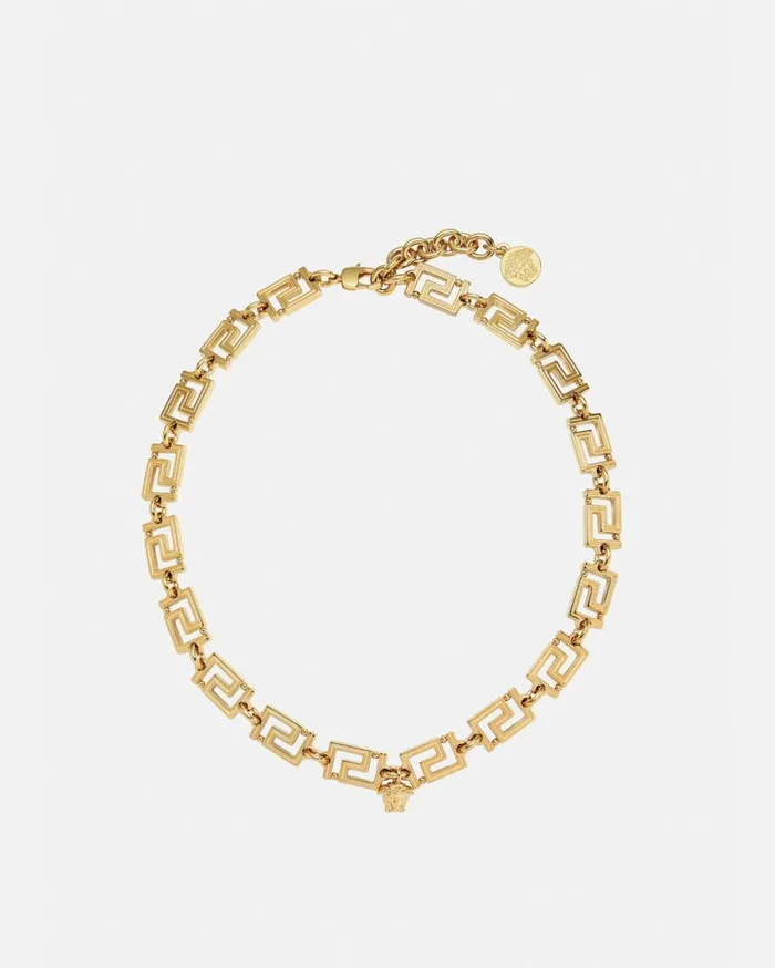 Versace Necklaces Greca Necklace Light Gold 8211 WomenMen