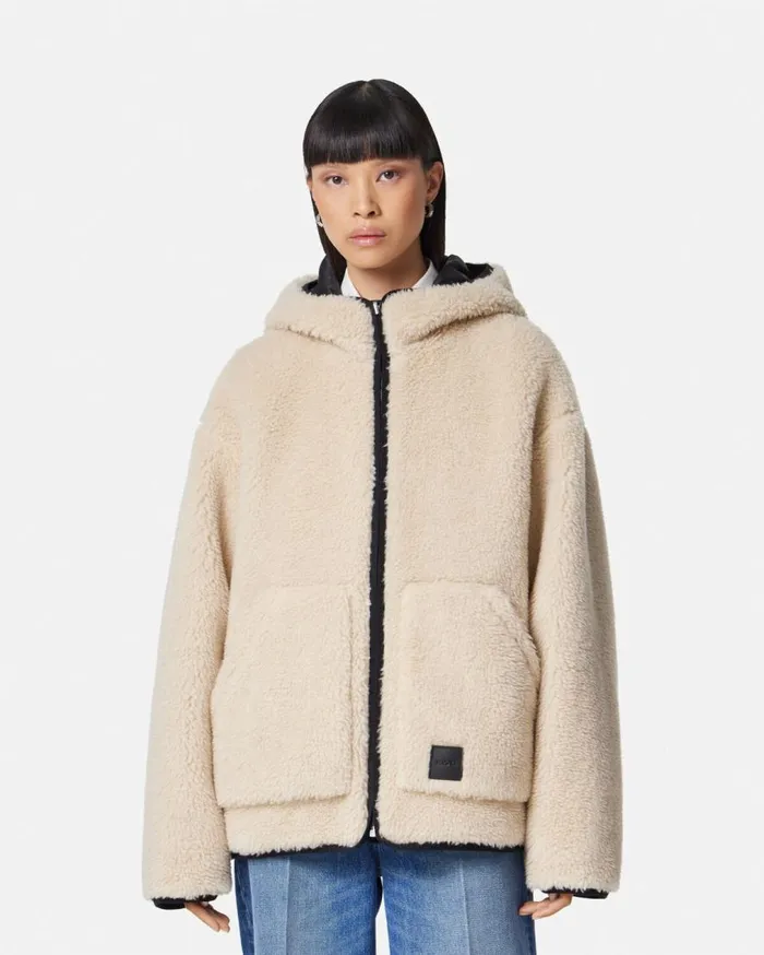 Versace Outerwear and Coats Reversible Barocco Teddy Jacket Blackbrown 8211 Women Versace Outerwear and Coats Reversible Barocco Teddy Jacket Blackbrown 8211 Women