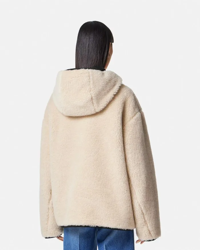 Versace Outerwear and Coats Reversible Barocco Teddy Jacket Blackbrown 8211 Women Versace Outerwear and Coats Reversible Barocco Teddy Jacket Blackbrown 8211 Women