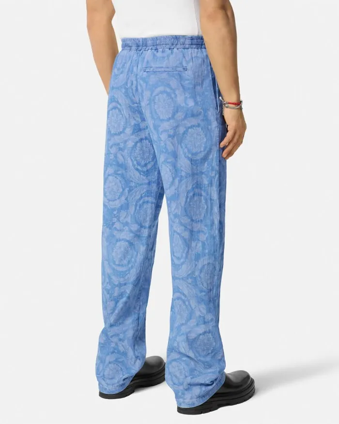 Versace Pants and Shorts Barocco Chambray Denim Pants Blue 8211 Men Versace Pants and Shorts Barocco Chambray Denim Pants Blue 8211 Men