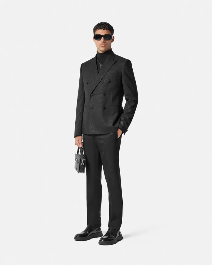 Versace Pants and Shorts Barocco Lurex Formal Pants Black 8211 Men Versace Pants and Shorts Barocco Lurex Formal Pants Black 8211 Men