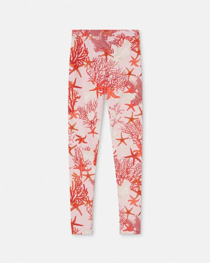 Versace Pants and Shorts Barocco Sea Leggings Pinkprint 8211 Women