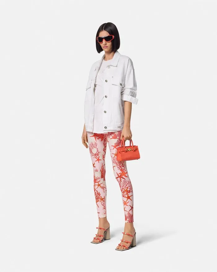 Versace Pants and Shorts Barocco Sea Leggings Pinkprint 8211 Women Versace Pants and Shorts Barocco Sea Leggings Pinkprint 8211 Women