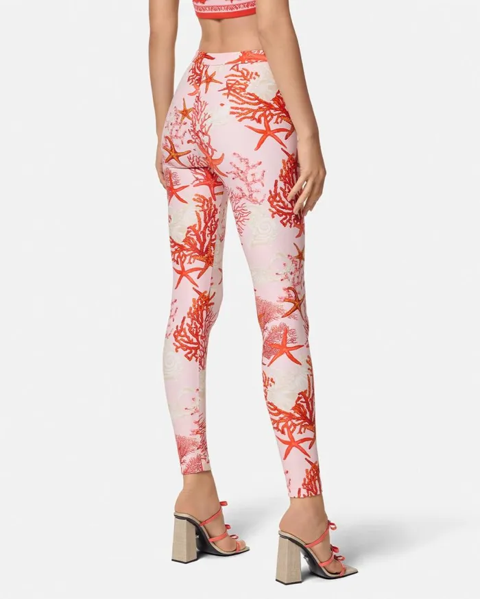 Versace Pants and Shorts Barocco Sea Leggings Pinkprint 8211 Women Versace Pants and Shorts Barocco Sea Leggings Pinkprint 8211 Women