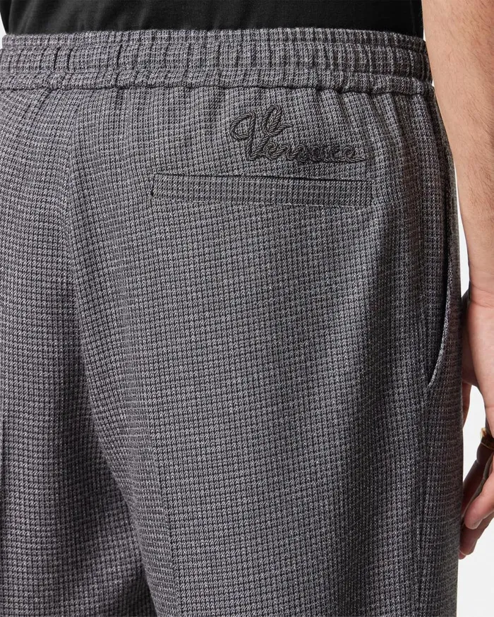 Versace Pants and Shorts Moulin Wool Drawstring Pants Gray 8211 Men Versace Pants and Shorts Moulin Wool Drawstring Pants Gray 8211 Men