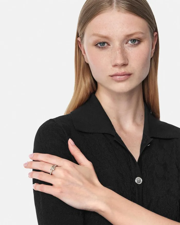 Versace Rings Crystal La Medusa Ring Gold 8211 Women Versace Rings Crystal La Medusa Ring Gold 8211 Women