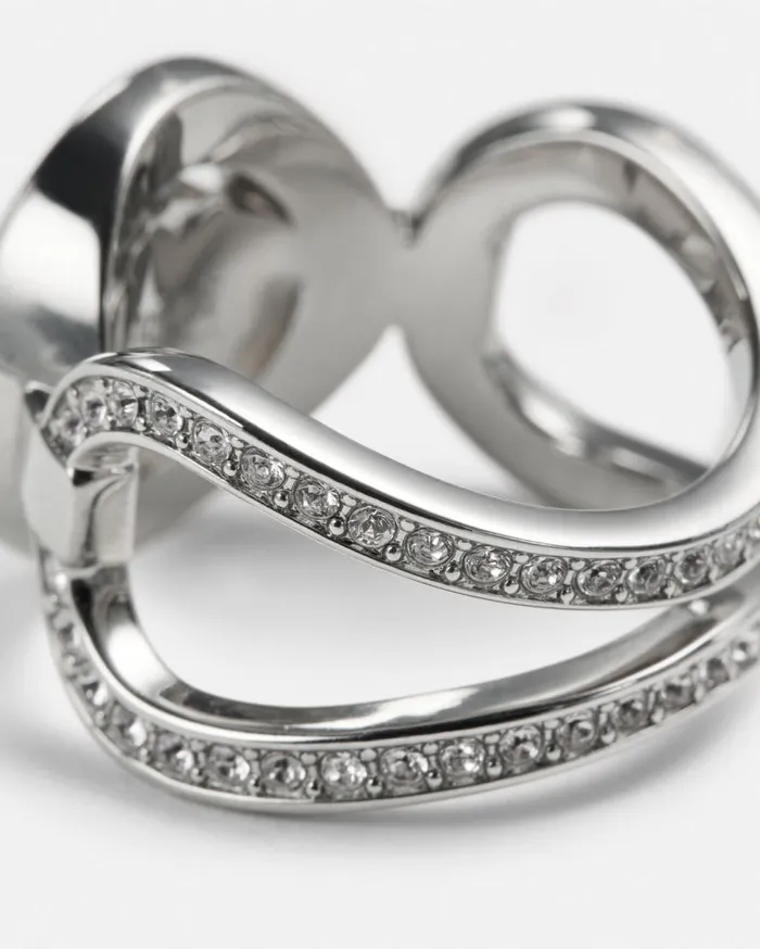 Versace Rings Crystal Medusa 03995 Ring Silver 8211 Women Versace Rings Crystal Medusa 03995 Ring Silver 8211 Women