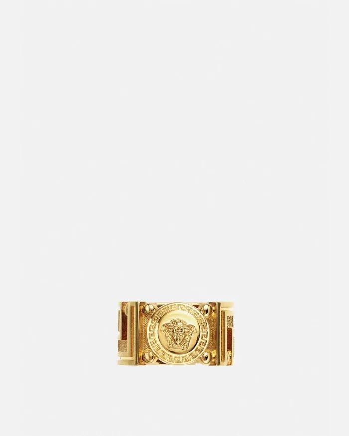 Versace Rings Medusa Greca Ring Light Gold 8211 WomenMen