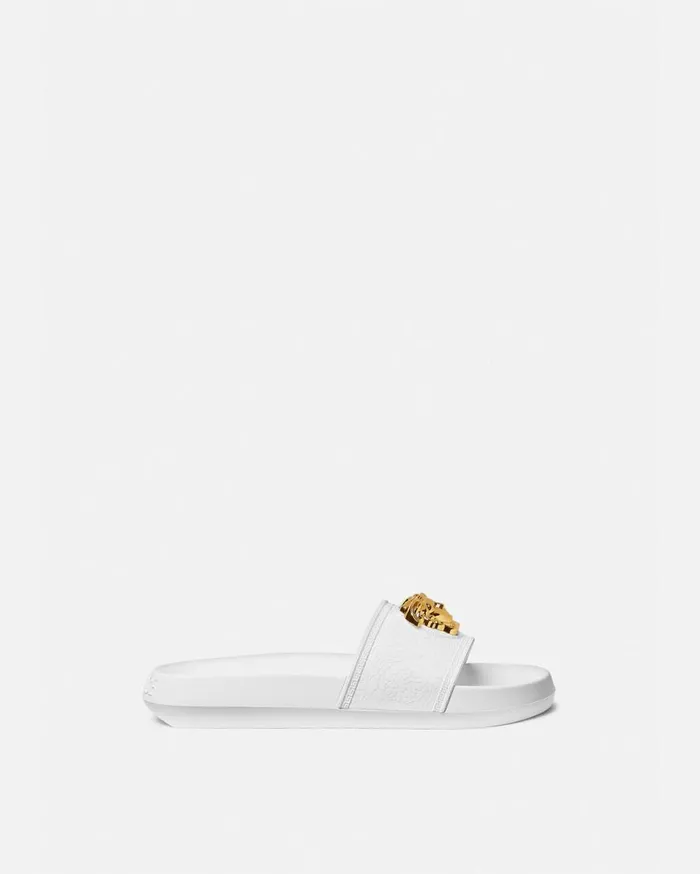 Versace Sandals Palazzo Slides White 8211 Women