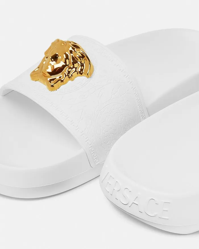 Versace Sandals Palazzo Slides White 8211 Women Versace Sandals Palazzo Slides White 8211 Women