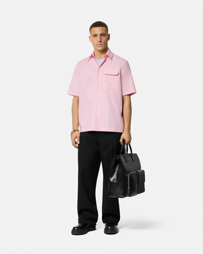 Versace Shirts Contrasto Oxford Shirt Light Pink 8211 Men Versace Shirts Contrasto Oxford Shirt Light Pink 8211 Men