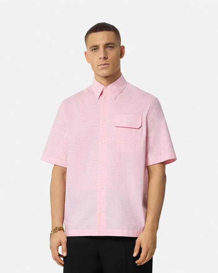 Versace Shirts Contrasto Oxford Shirt Light Pink 8211 Men Versace Shirts Contrasto Oxford Shirt Light Pink 8211 Men