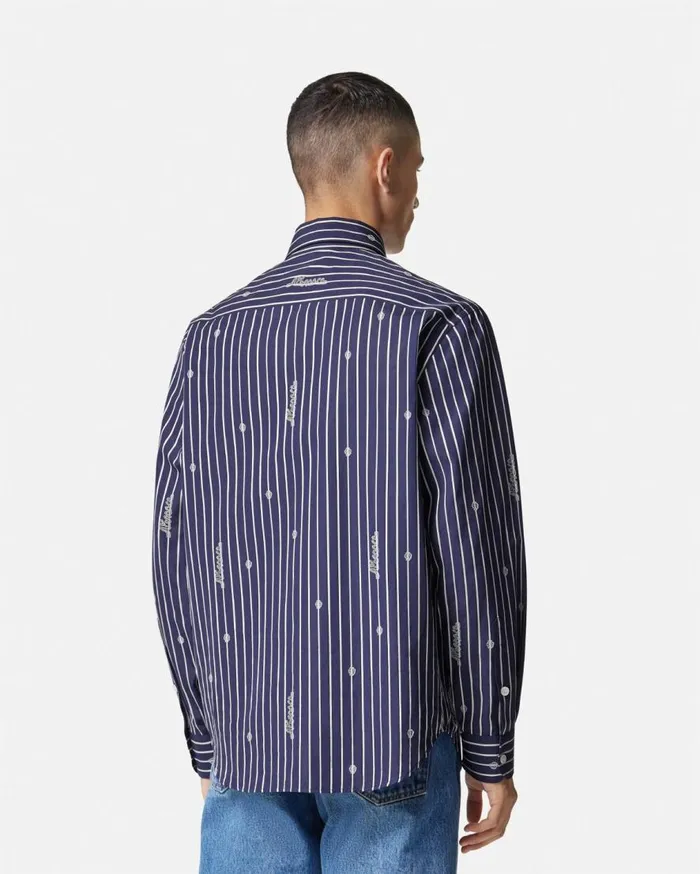 Versace Shirts Versace Nautical Stripe Shirt Blue 8211 Men Versace Shirts Versace Nautical Stripe Shirt Blue 8211 Men