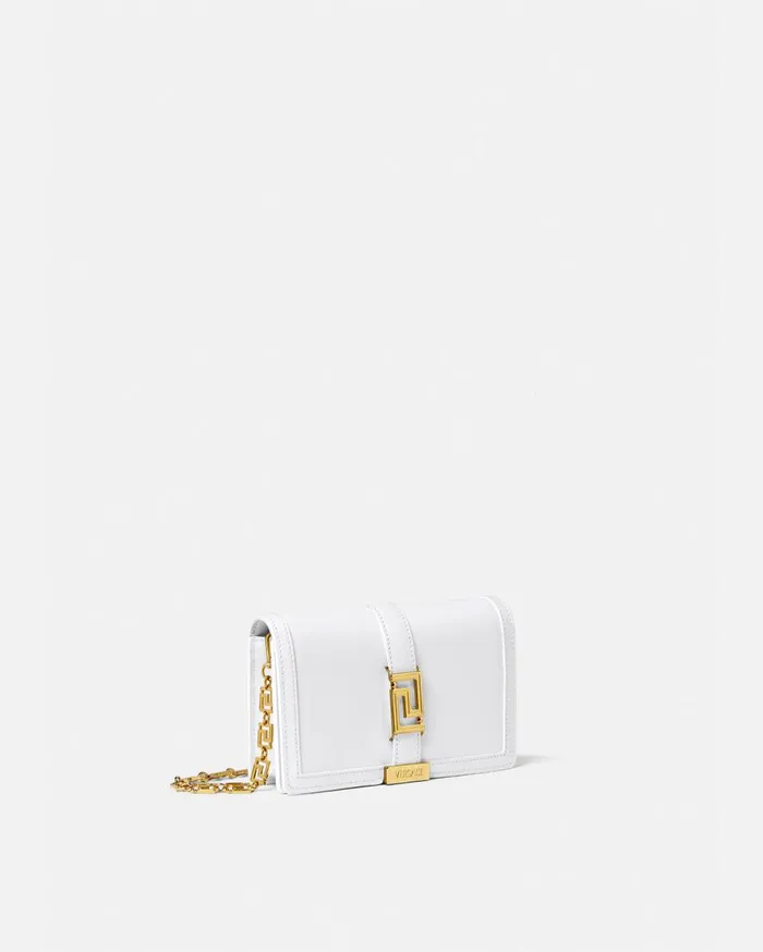 Versace Shoulder and Crossbody Greca Goddess Mini Bag White 8211 Women Versace Shoulder and Crossbody Greca Goddess Mini Bag White 8211 Women