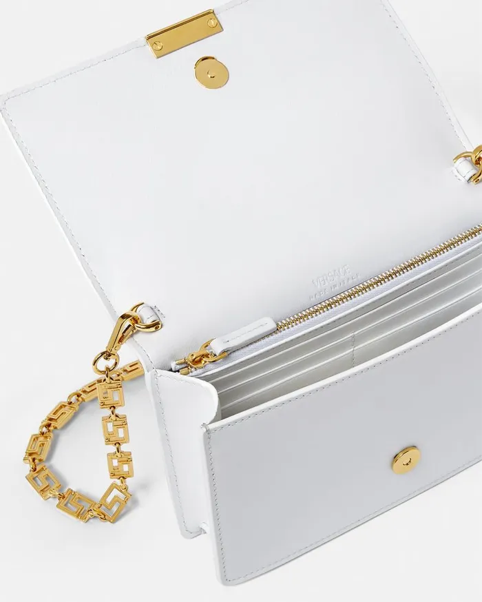 Versace Shoulder and Crossbody Greca Goddess Mini Bag White 8211 Women Versace Shoulder and Crossbody Greca Goddess Mini Bag White 8211 Women