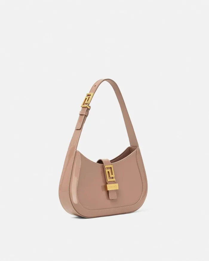 Versace Shoulder and Crossbody Greca Goddess Small Hobo Bag Brown 8211 Women Versace Shoulder and Crossbody Greca Goddess Small Hobo Bag Brown 8211 Women