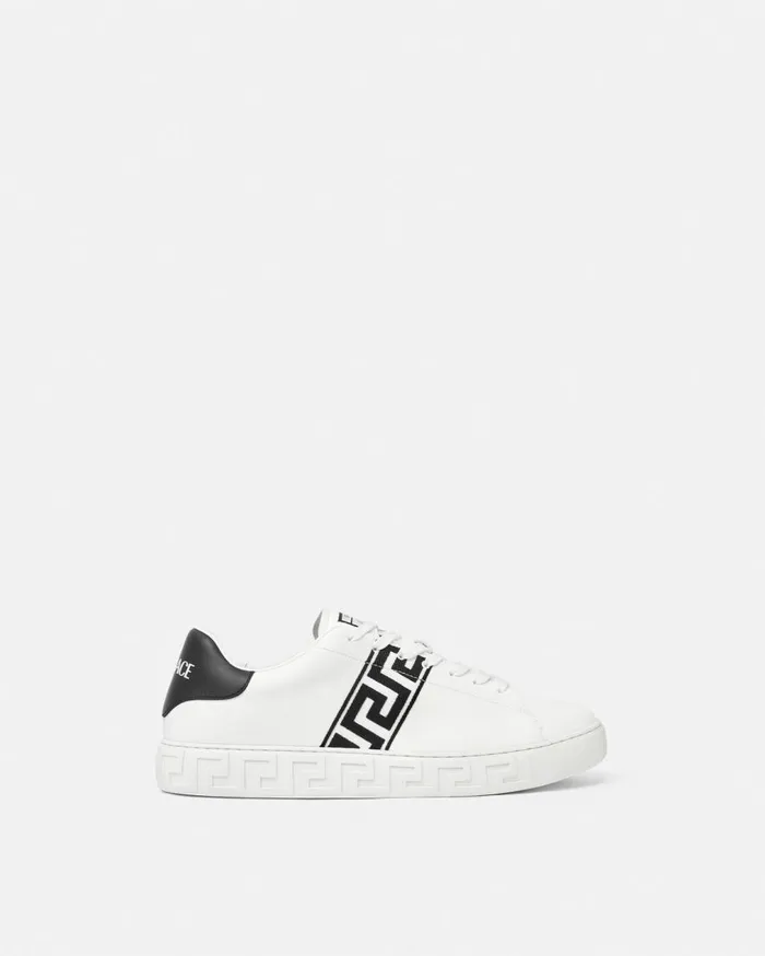Versace Sneakers Embroidered Greca Sneakers Blackwhite 8211 Men