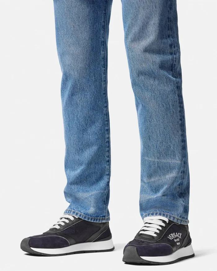 Versace Sneakers Versace Milano Runner Sneakers Blue 8211 Men Versace Sneakers Versace Milano Runner Sneakers Blue 8211 Men