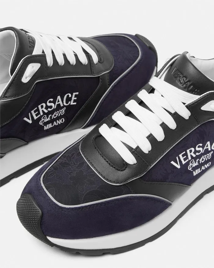 Versace Sneakers Versace Milano Runner Sneakers Blue 8211 Men Versace Sneakers Versace Milano Runner Sneakers Blue 8211 Men