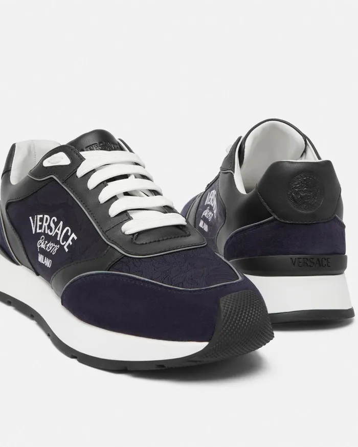 Versace Sneakers Versace Milano Runner Sneakers Blue 8211 Men Versace Sneakers Versace Milano Runner Sneakers Blue 8211 Men