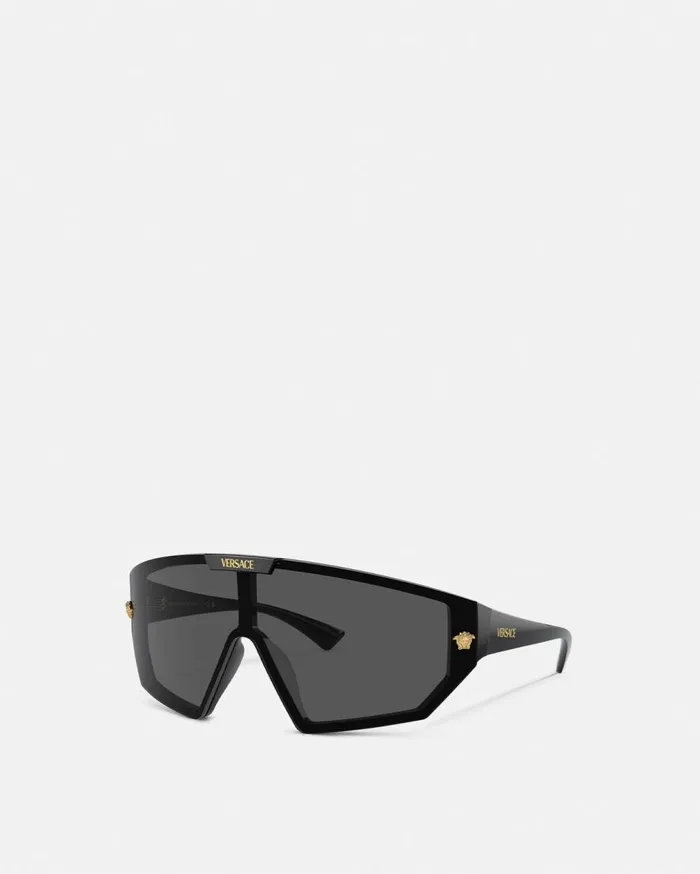 Versace Sunglasses Medusa Horizon Sunglasses Black 8211 WomenMen