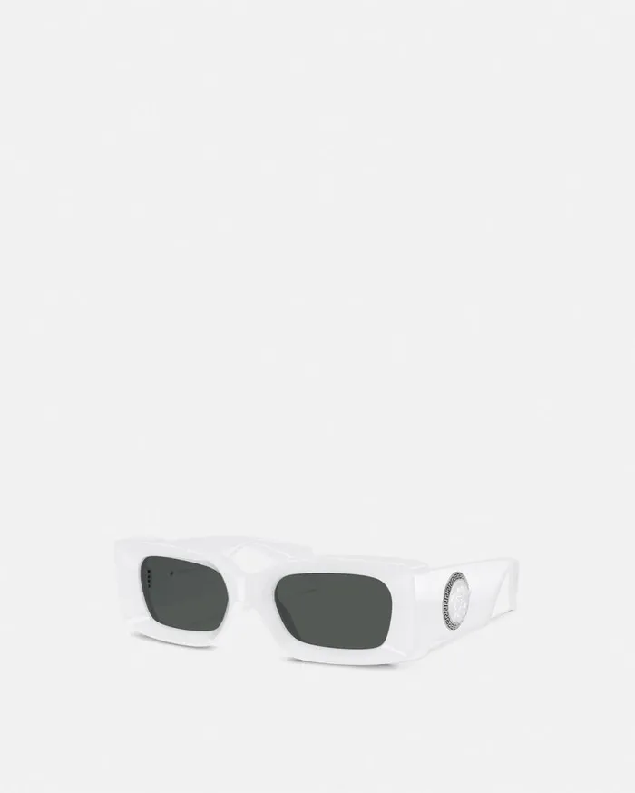 Versace Sunglasses Medusa Medallion Sunglasses White 8211 WomenMen