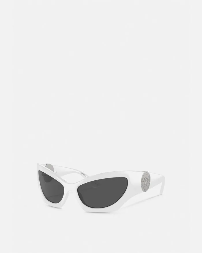 Versace Sunglasses Medusa Runway CatEye Sunglasses White 8211 Women